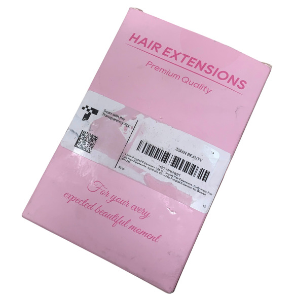 NEW Clip In Ponytail Synthetic Hair Extensions 14" Curly Brown Highlights 6H 1 2 - Picture 6 of 7